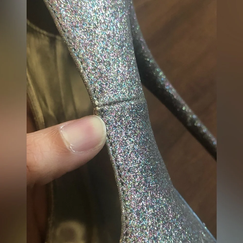 Glitter prom heels formal party wear size 8.5